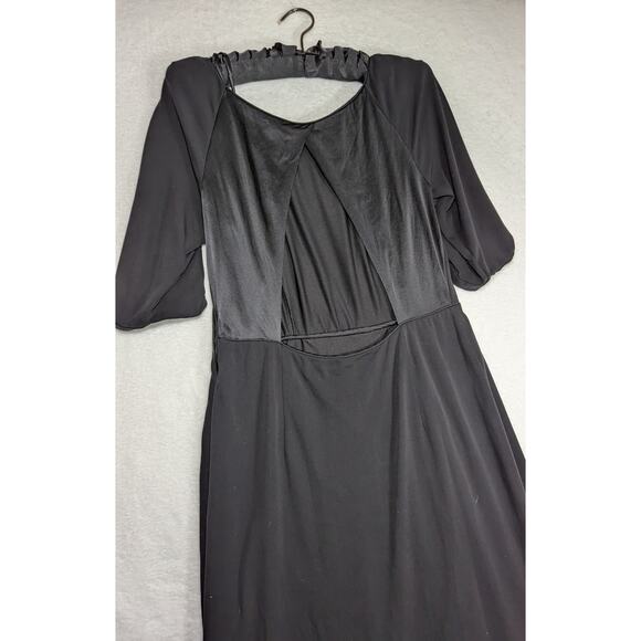 Max Azria 90's Gown  100% silk highly styled Sz 12 Bust 38" Waist 30"Skirt L41" - Picture 13 of 14
